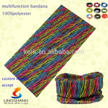 ECO-FRENDILY Polyester-Schlauch Multifunktions-nahtlose Polyester-Stretch-Bandanas